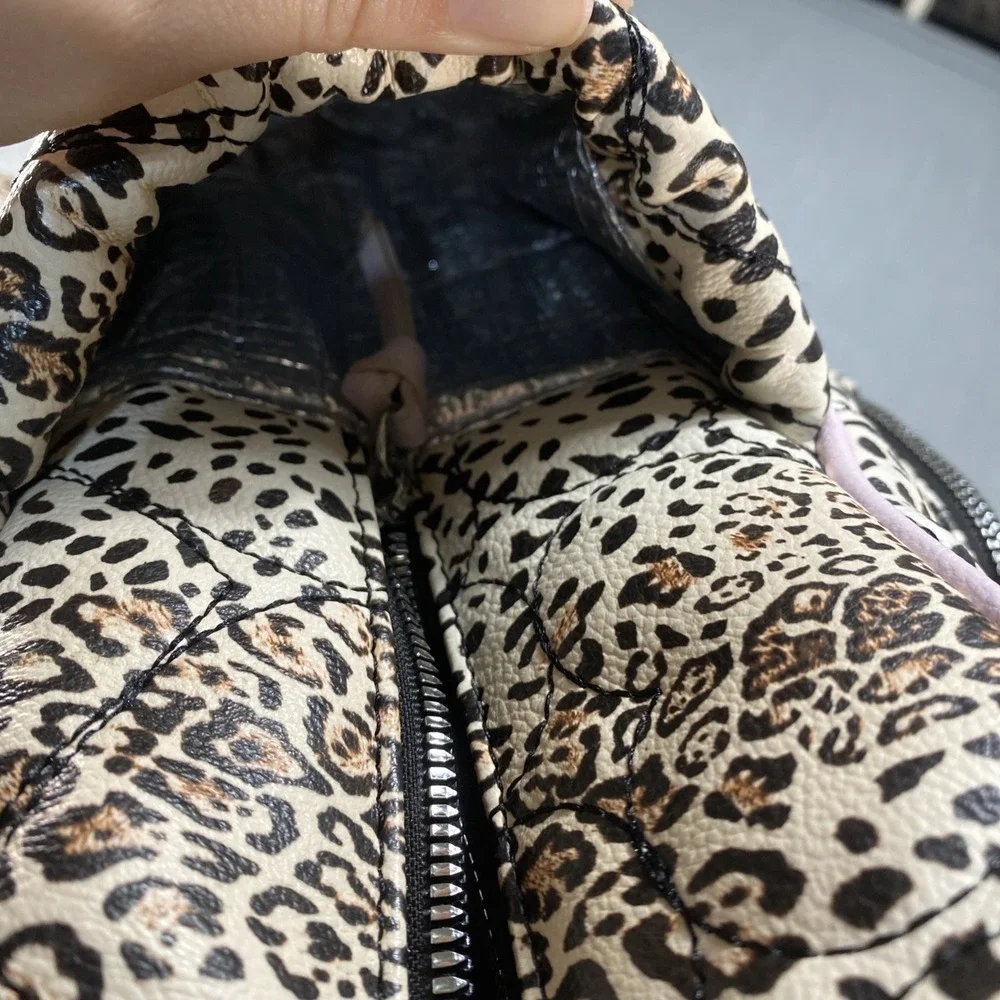 Betsey Johnson Diaper Bag Back Pack Changing Pad Leopard Print Cooler Pockets